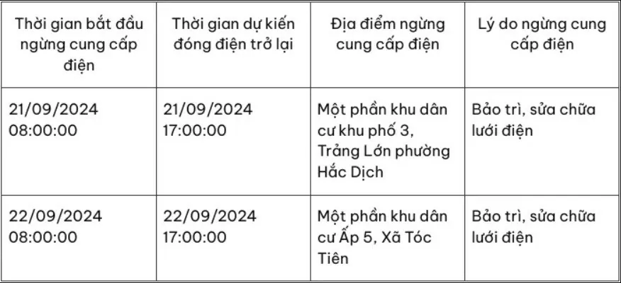 Bà Rịa - Vũng Tàu: Nhiều khu vực bị cắt điện cả ngày vào cuối tuần