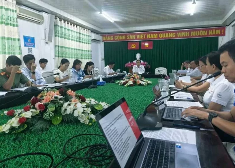 Cuộc họp rà soát tiến độ của giải dưới sự chủ trì của Sở Văn hóa, Thể thao và Du lịch TP Cần Thơ. Ảnh: Ban tổ chức