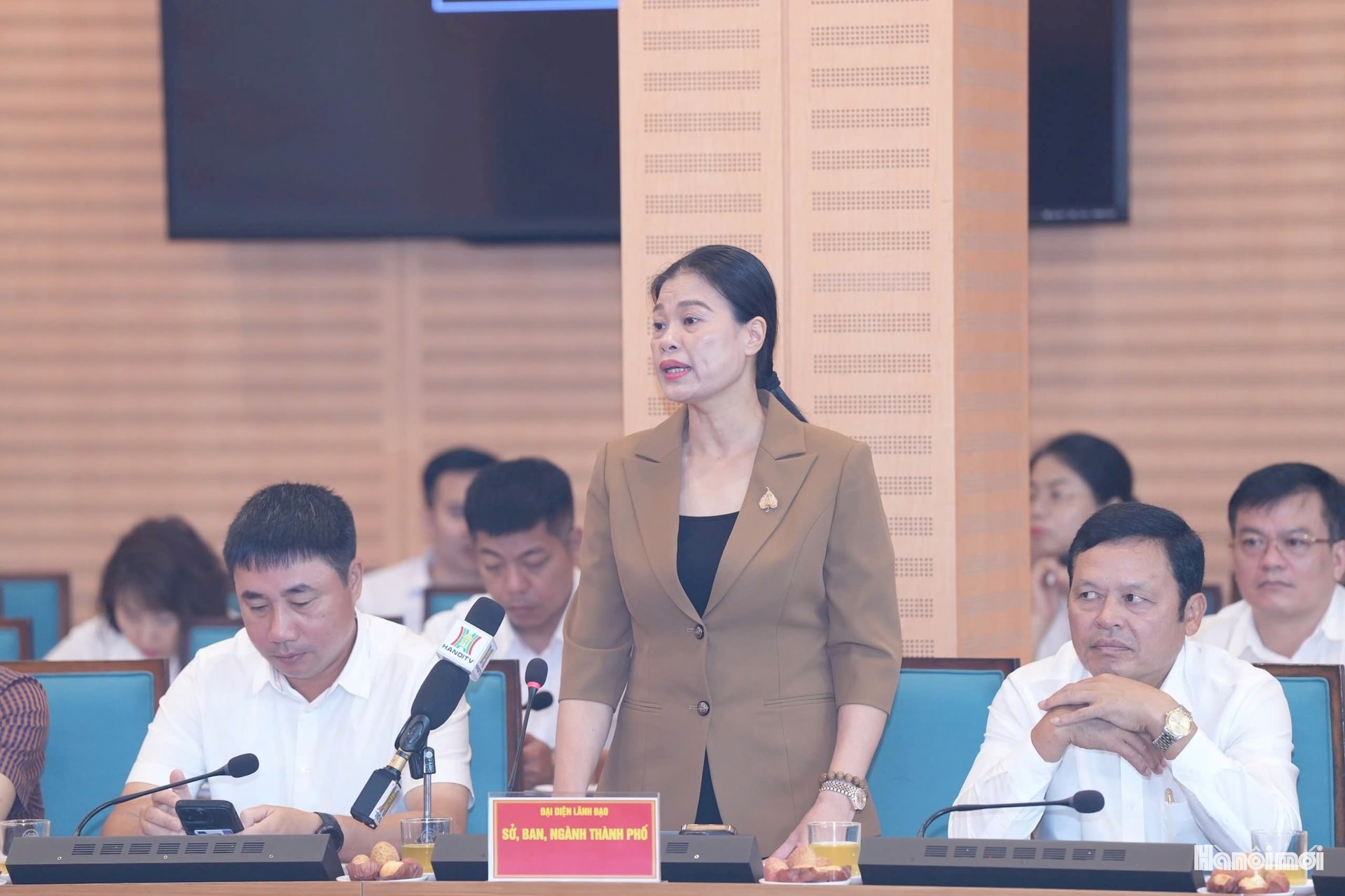 Đại diện lãnh đạo Sở Văn hóa và Thể thao thành phố Hà Nội phát biểu. Ảnh: Đình Hiệp