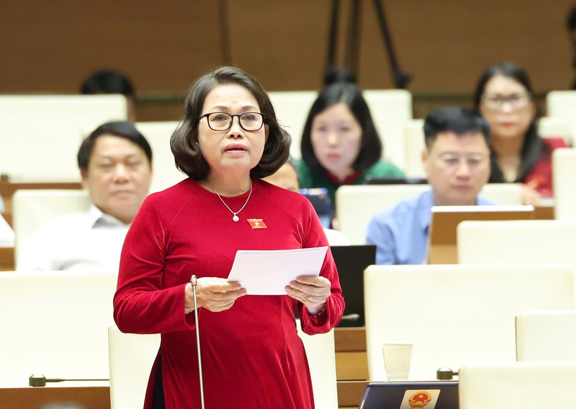 Đại biểu Nguyễn Thị Yến - Trưởng đoàn đại biểu Quốc hội tỉnh Bà Rịa - Vũng Tàu. Ảnh: QH