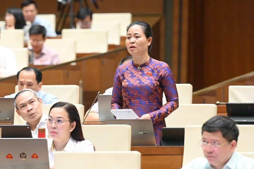 Đại biểu Nguyễn Thị Thu Dung - Đoàn Đại biểu Quốc hội tỉnh Thái Bình. Ảnh: VPQH
