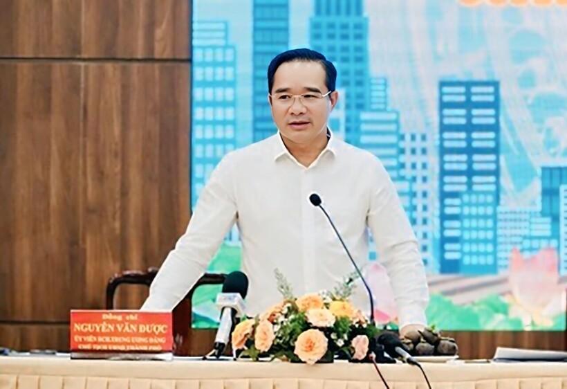 Ông Nguyễn Văn Được - Chủ tịch UBND TP. Hồ Chí Minh phát biểu . Ảnh: Thanh Minh.