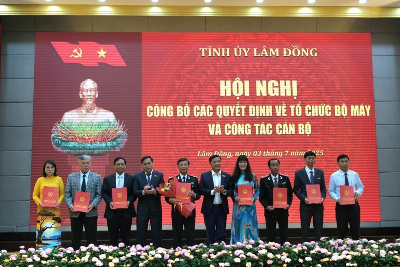 Trao quyết định điều động, bổ nhiệm các đồng chí lãnh đạo Thanh tra tỉnh Lâm Đồng