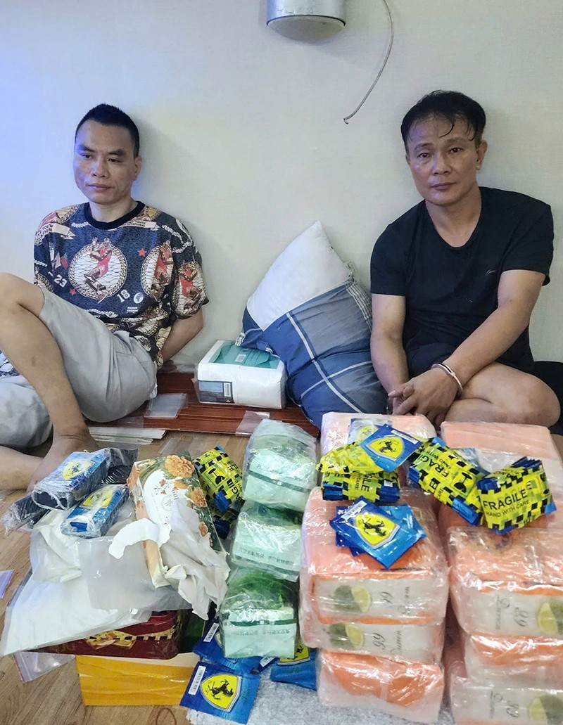 Các đối tượng liên quan và số ma túy tang vật vụ án
