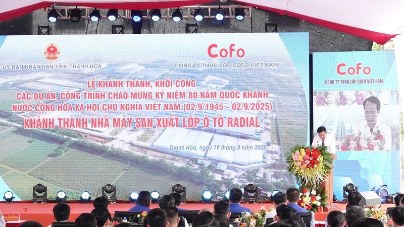 Nhà máy lốp ô tô Radial là dự án đầu tư lớn trong lĩnh vực công nghiệp của tỉnh Thanh Hóa