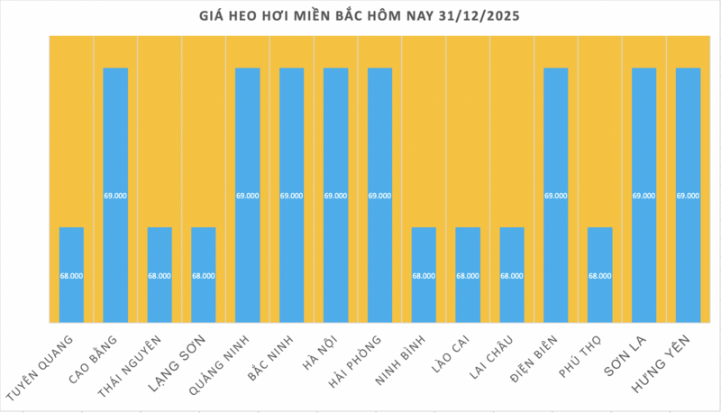Giá heo hơi hôm nay 31/12/2025: Diễn biến trái chiều - 1