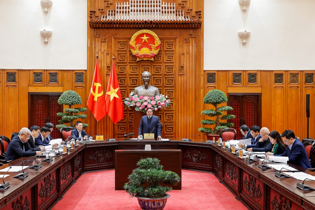 Thủ tướng Chính phủ Phạm Minh Chính, Trưởng Ban Chỉ đạo của Chính phủ về quản lý, điều hành kinh tế vĩ mô chủ trì Phiên họp thứ hai của Ban Chỉ đạo - Ảnh: VGP/Nhật Bắc Thủ tướng Chính phủ Phạm Minh Chính, Trưởng Ban Chỉ đạo của Chính phủ về quản lý, điều hành kinh tế vĩ mô chủ trì Phiên họp thứ hai của Ban Chỉ đạo - Ảnh: VGP/Nhật Bắc
