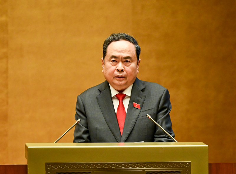 Chủ tịch Quốc hội Trần Thanh Mẫn phát biểu khai mạc Kỳ họp thứ Nhất, Quốc hội khóa XVI.