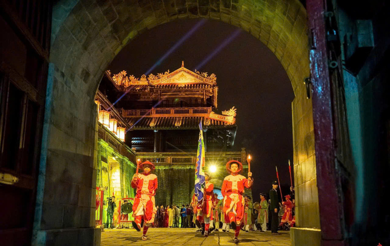 Xây dựng mới nhiều sản phẩm du lịch ban đêm tại Đại nội Huế. Ảnh: Nguyễn Tuấn