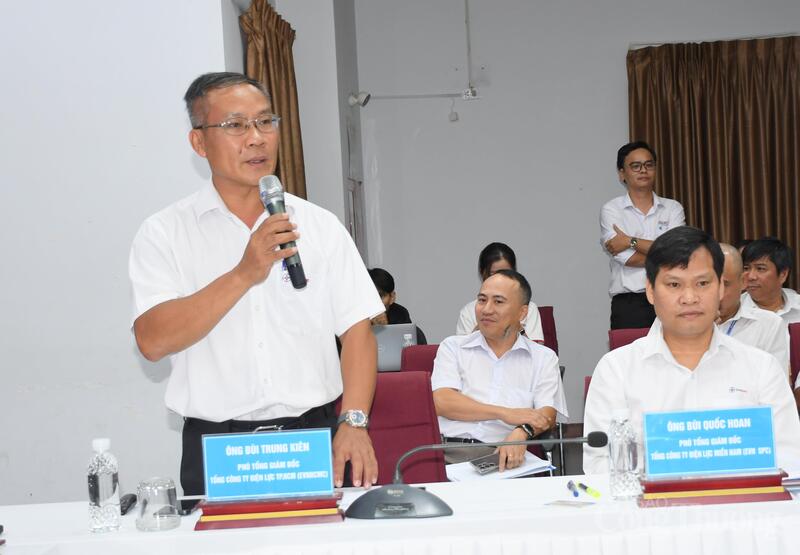 Ông Bùi Trung Kiên - Phó Tổng Giám đốc Tổng công ty Điện lực TP. Hồ Chí Minh. Ảnh: Thanh Minh.