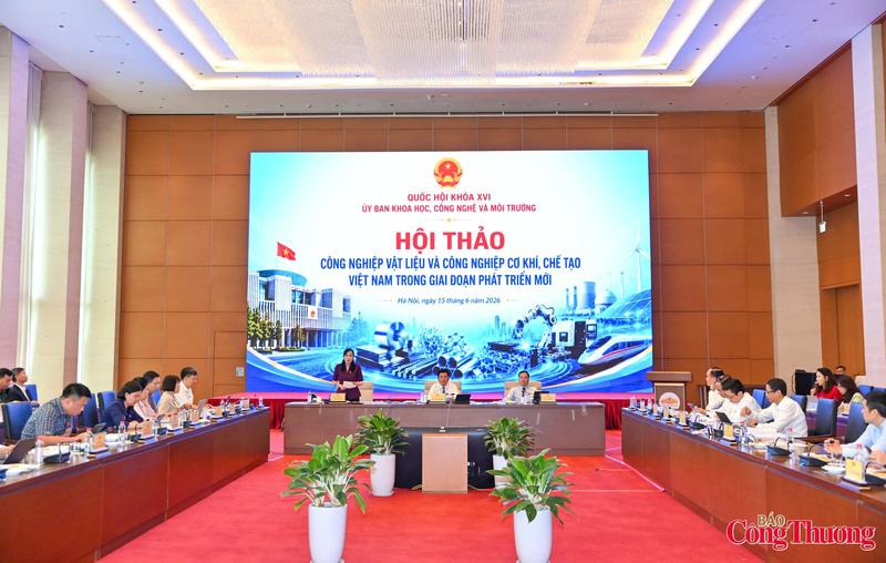 Phó Chủ tịch Quốc hội Nguyễn Hồng Diên đã chủ trì Hội thảo “Công nghiệp vật liệu và Công nghiệp cơ khí, chế tạo Việt Nam trong giai đoạn mới”.