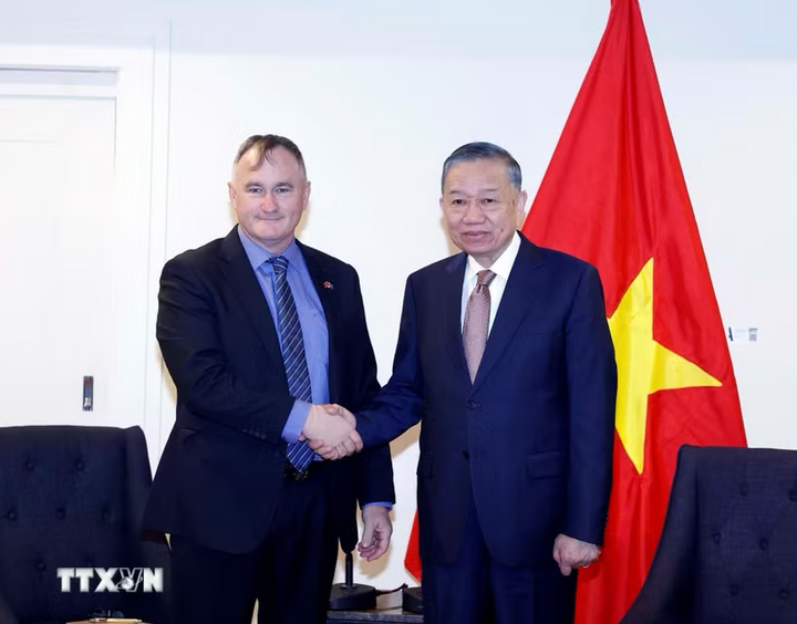 Tổng Bí thư, Chủ tịch nước Tô Lâm tiếp ông Craig Bradshaw, Giám đốc điều hành Công ty EQ Resources Limited (Australia). Ảnh: Thống Nhất/TTXVN