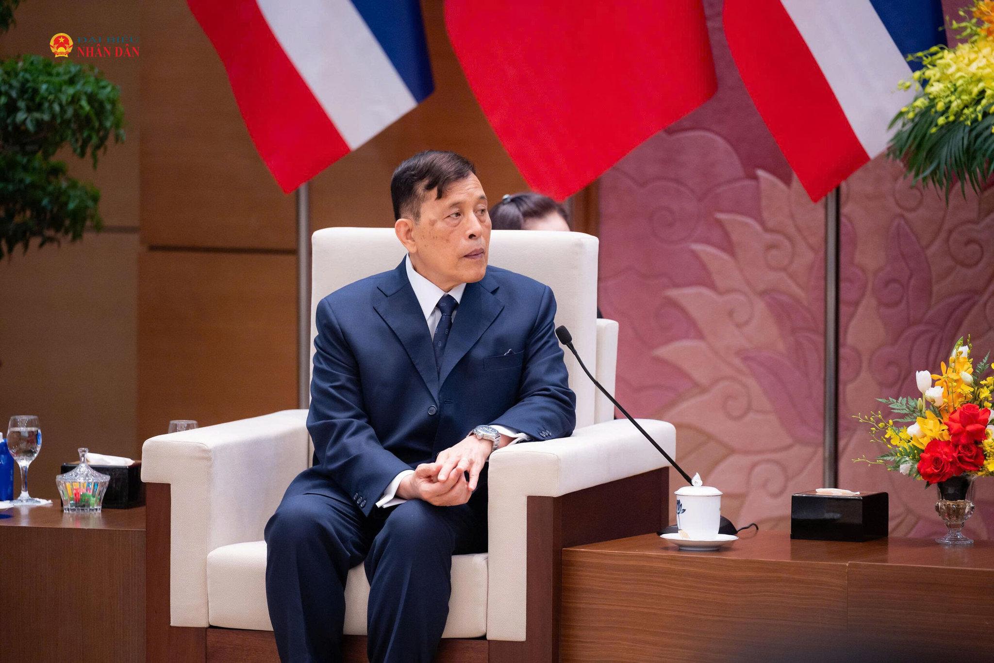 Nhà vua Vương quốc Thái Lan Maha Vajiralongkorn Phra Vajiraklaochaoyuhua phát biểu tại cuộc hội kiến.