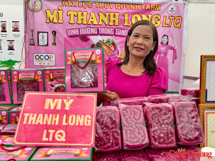 Mỳ Thanh Long của Hợp tác xã Lộc Thúy Quỳnh Farm ngày một được người tiêu dùng biết đến.